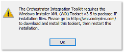 OrchestratorInstallationWizardWarning